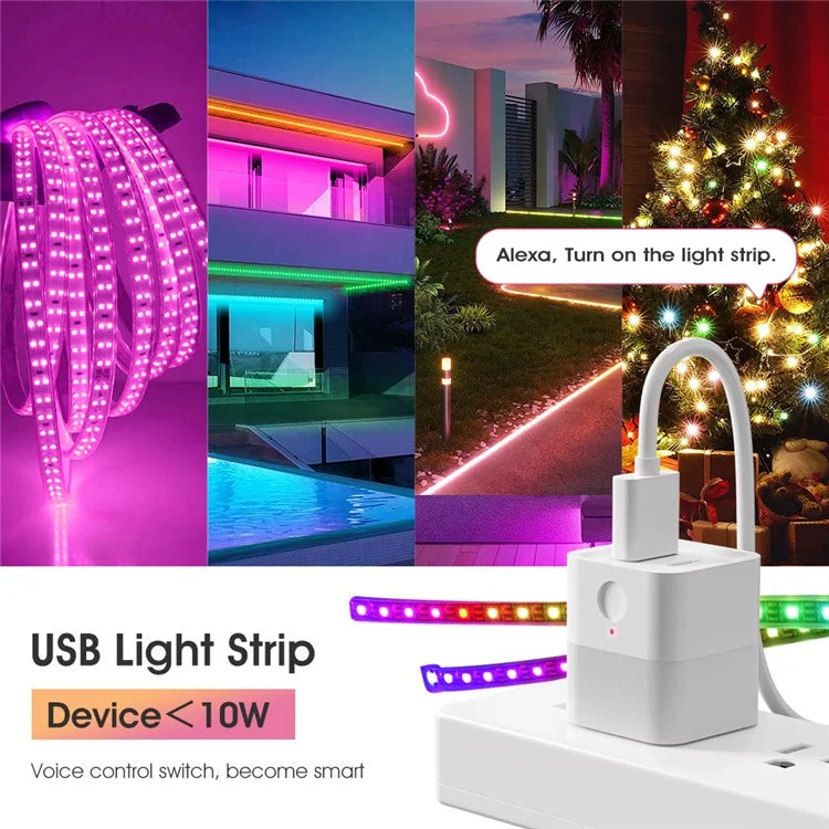 MG-SPQ100 Wireless WiFi USB Power Adapter to USB+Type-C Charging Adapter Tuya Smart App Remote Control Switch
