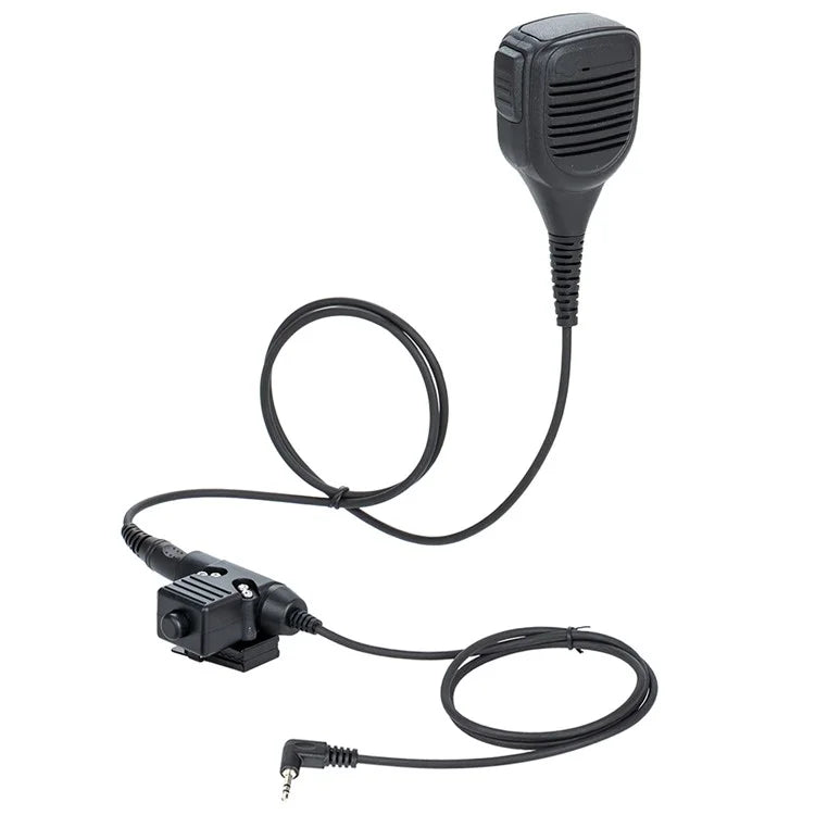Ham Radio 7.1mm Speaker Microphone with U94 PTT Headset Adapter for Motorola TLKR T80  /  EM1000  /  EM1000R  /  EM1010TPR