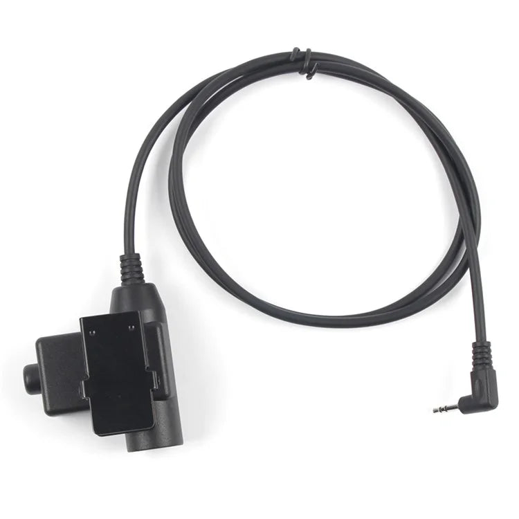 Ham Radio 7.1mm Speaker Microphone with U94 PTT Headset Adapter for Motorola TLKR T80  /  EM1000  /  EM1000R  /  EM1010TPR