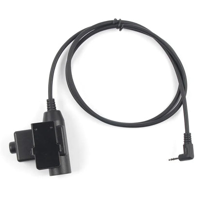 Ham Radio 7.1mm Speaker Microphone with U94 PTT Headset Adapter for Motorola TLKR T80  /  EM1000  /  EM1000R  /  EM1010TPR