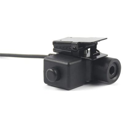 Ham Radio 7.1mm Speaker Microphone with U94 PTT Headset Adapter for Motorola TLKR T80  /  EM1000  /  EM1000R  /  EM1010TPR