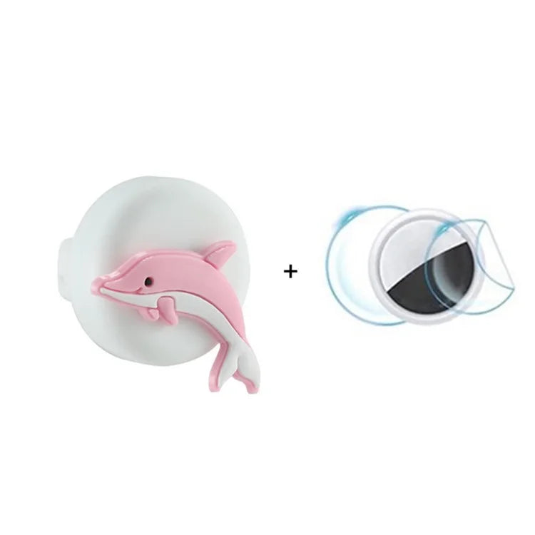 For Apple AirTag Cute Cartoon Pattern Holder Hidden Tracker Cover, Easily Attach to Shoelace