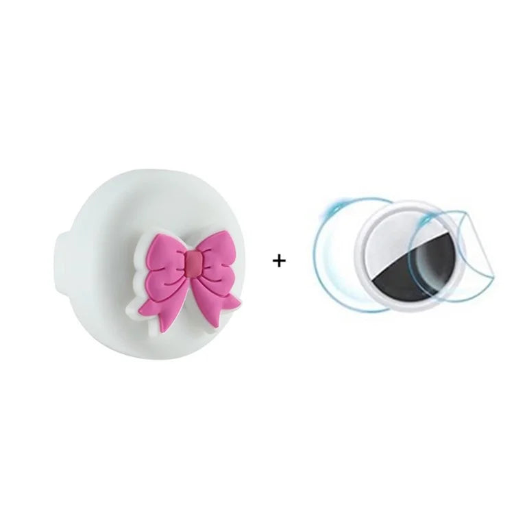 For Apple AirTag Cute Cartoon Pattern Holder Hidden Tracker Cover, Easily Attach to Shoelace