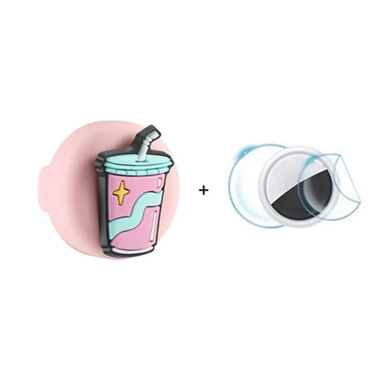 For Apple AirTag Cute Cartoon Pattern Holder Hidden Tracker Cover, Easily Attach to Shoelace