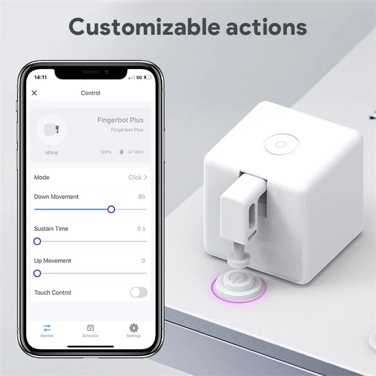 MADFB5321 Bluetooth Fingerbot Plus Smart Switch Button Pusher Remote Control Fingerbot Hub for Mijia