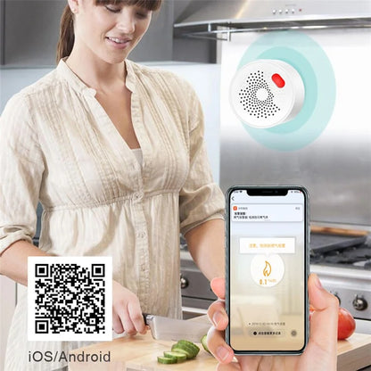 WiFi Gas Leak Sensor Tuya Natural Gas Alarm Plug In Explosive Gas Detector for Home