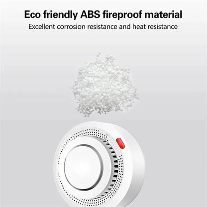 WiFi Smart Smoke Detector Tuya App Controlled Smoke Sensor Alarm Device
