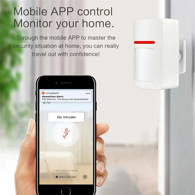 Tuya WiFi Human Body Motion Sensor Low Power Consumption Smart Home Infrared Detector