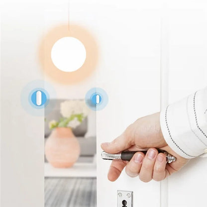 WiFi Tuya Smart Door Open Contact Sensor Magnetic Light Sensing Door Window Sensor Detector