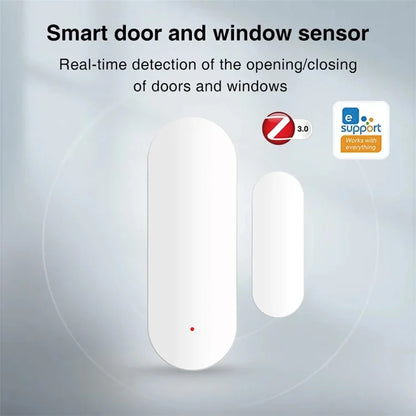 Tuya Smart Zigbee Door Magnetic Sensor Home Security Anti-Theft Alarm Window Door Open Detector