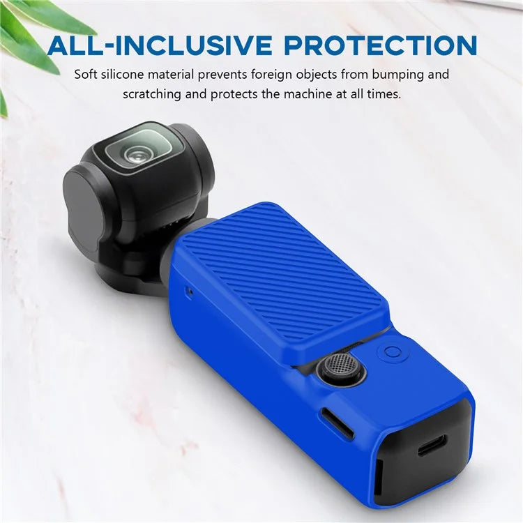 For DJI Osmo Pocket 3 Silicone Case Anti-Drop Dust-Proof Action Camera Protective Cover