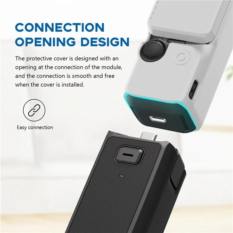 For DJI Osmo Pocket 3 Silicone Case Anti-Drop Dust-Proof Action Camera Protective Cover