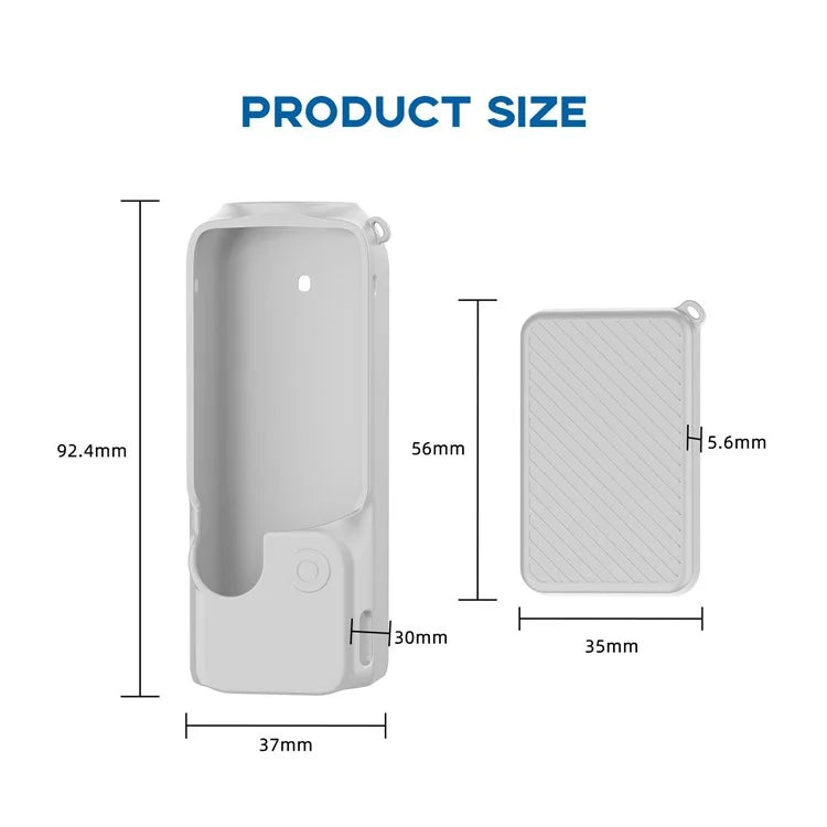 For DJI Osmo Pocket 3 Silicone Case Anti-Drop Dust-Proof Action Camera Protective Cover