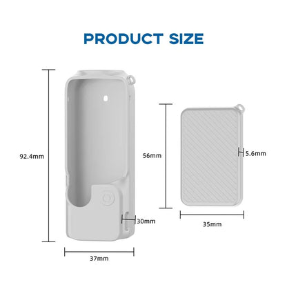 For DJI Osmo Pocket 3 Silicone Case Anti-Drop Dust-Proof Action Camera Protective Cover