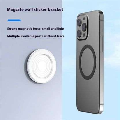 MG02 Compatible with MagSafe Magnetic Sticker Wall Mounted Phone Holder Mount for iPhone / Android Phone
