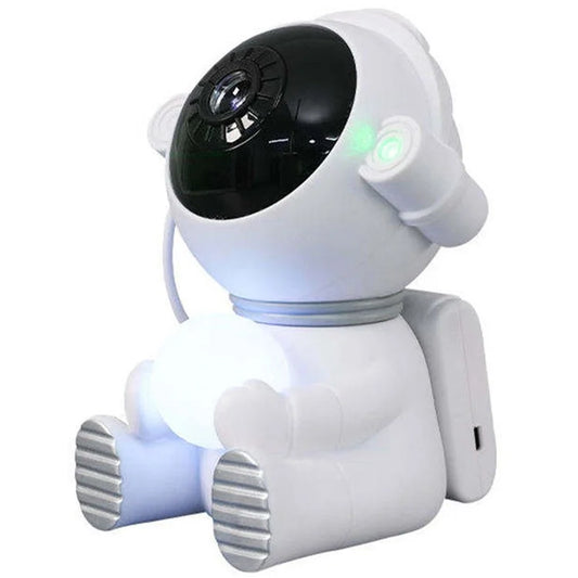 k950 Cartoon Astronaut Projector Lamp USB Powered Bedroom Starry Sky Night Lamp with 6 Projection Cards