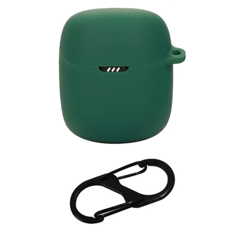 For JBL Quantum Stream Wireless USB-C Silicone Case Bluetooth Earphone Cover with Hanging Buckle