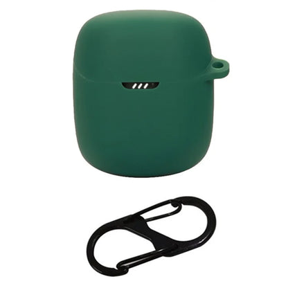 For JBL Quantum Stream Wireless USB-C Silicone Case Bluetooth Earphone Cover with Hanging Buckle