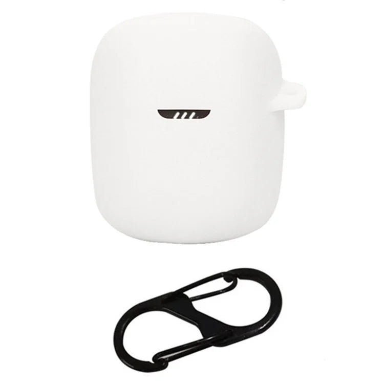 For JBL Quantum Stream Wireless USB-C Silicone Case Bluetooth Earphone Cover with Hanging Buckle