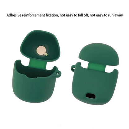 For JBL Quantum Stream Wireless USB-C Silicone Case Bluetooth Earphone Cover with Hanging Buckle