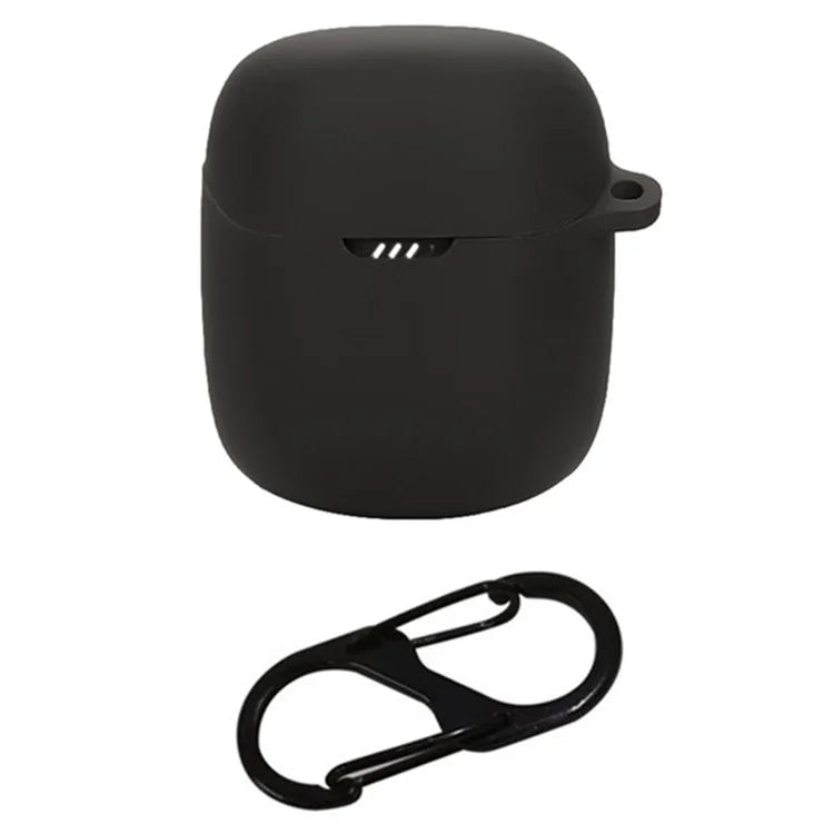 For JBL Quantum Stream Wireless USB-C Silicone Case Bluetooth Earphone Cover with Hanging Buckle
