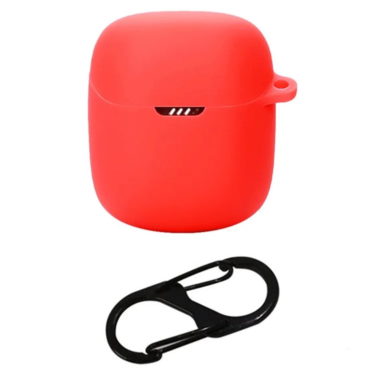 For JBL Quantum Stream Wireless USB-C Silicone Case Bluetooth Earphone Cover with Hanging Buckle