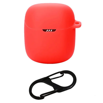 For JBL Quantum Stream Wireless USB-C Silicone Case Bluetooth Earphone Cover with Hanging Buckle