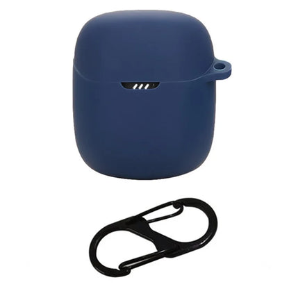 For JBL Quantum Stream Wireless USB-C Silicone Case Bluetooth Earphone Cover with Hanging Buckle