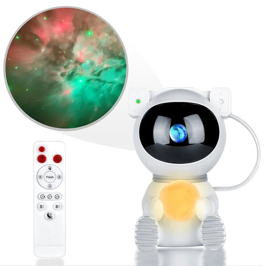 k970 Cartoon Astronaut Projection Lamp Kids Room Bedroom Starry Sky Night Light