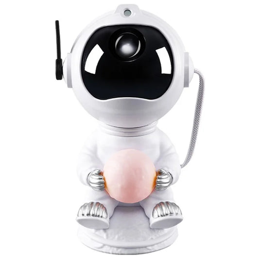 JN2312 Lovely Astronaut Smart Timing Starry Sky Projection Lamp Bluetooth Speaker Moon Night Light
