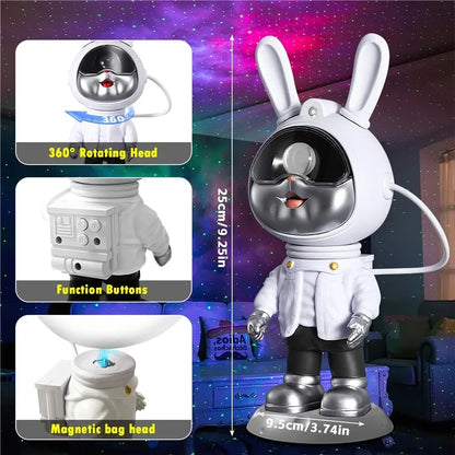 k2309 Space Rabbit Brightness Adjustable Starry Sky Projection Lamp Atmosphere Night Light