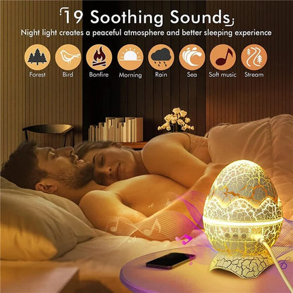 k2310 Dinosaur Egg Galaxy Star Projector Starry Night Light Bluetooth Speaker Music Player with Microphone