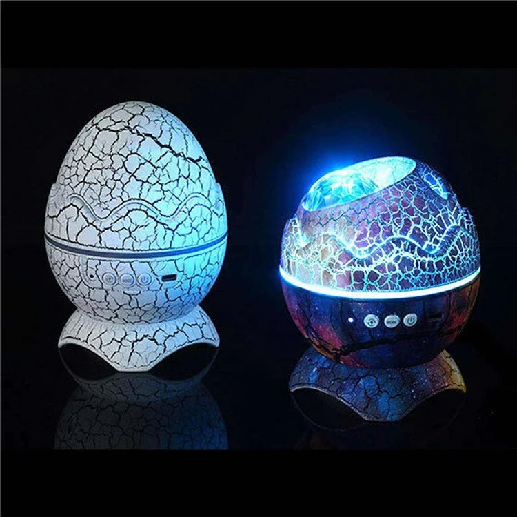 k2310 Dinosaur Egg Galaxy Star Projector Starry Night Light Bluetooth Speaker Music Player with Microphone