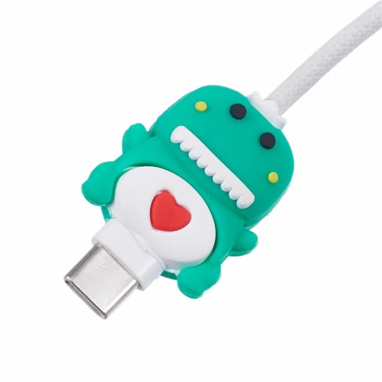Cartoon Silicone Cable Protector Cord Saver USB Cable Buddies Holder for Smartphone