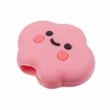Cartoon Silicone Cable Protector Cord Saver USB Cable Buddies Holder for Smartphone