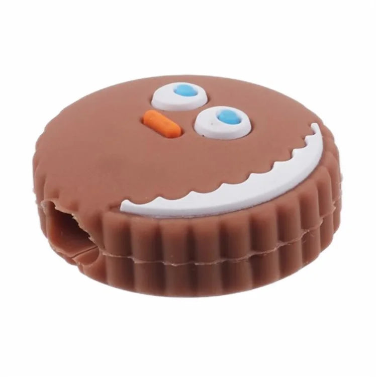 Cartoon Silicone Cable Protector Cord Saver USB Cable Buddies Holder for Smartphone