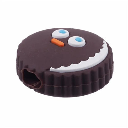 Cartoon Silicone Cable Protector Cord Saver USB Cable Buddies Holder for Smartphone