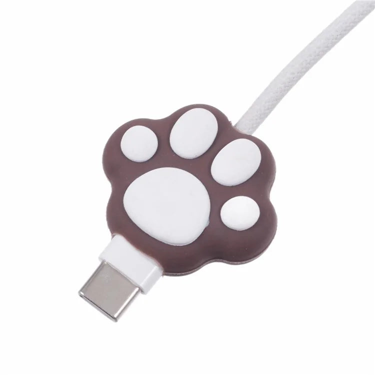 Cartoon Silicone Cable Protector Cord Saver USB Cable Buddies Holder for Smartphone