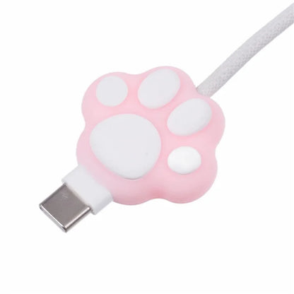 Cartoon Silicone Cable Protector Cord Saver USB Cable Buddies Holder for Smartphone