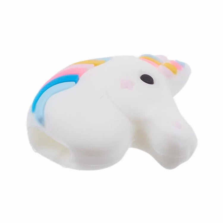 Cartoon Silicone Cable Protector Cord Saver USB Cable Buddies Holder for Smartphone