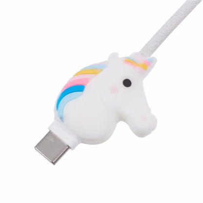 Cartoon Silicone Cable Protector Cord Saver USB Cable Buddies Holder for Smartphone