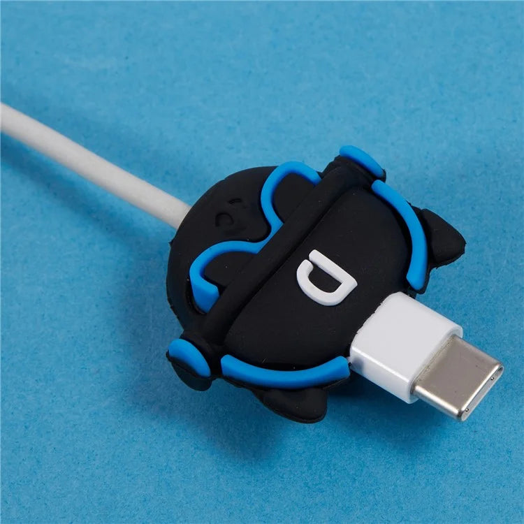 Cute Cartoon Data Cable Protector Prevent Breakage Charging Cord Saver Silicone Case