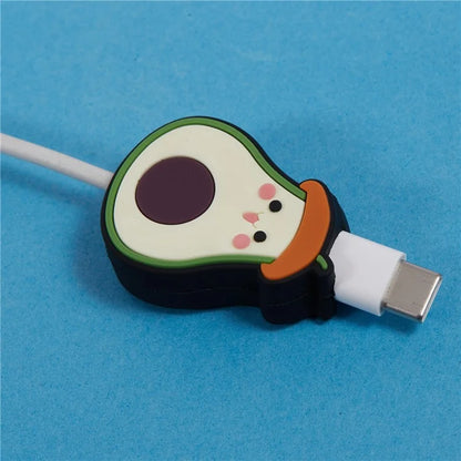 Cute Cartoon Data Cable Protector Prevent Breakage Charging Cord Saver Silicone Case