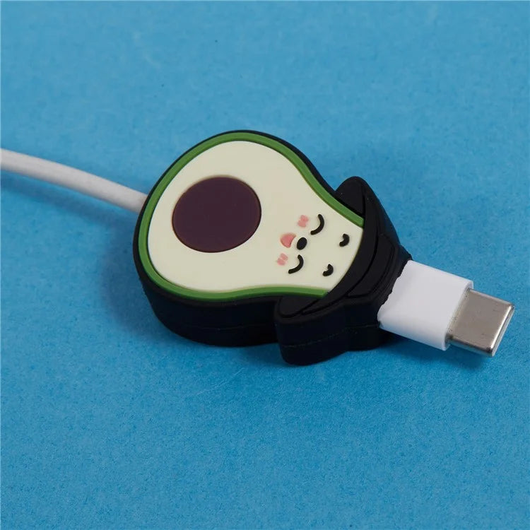 Cute Cartoon Data Cable Protector Prevent Breakage Charging Cord Saver Silicone Case
