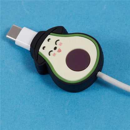 Cute Cartoon Data Cable Protector Prevent Breakage Charging Cord Saver Silicone Case