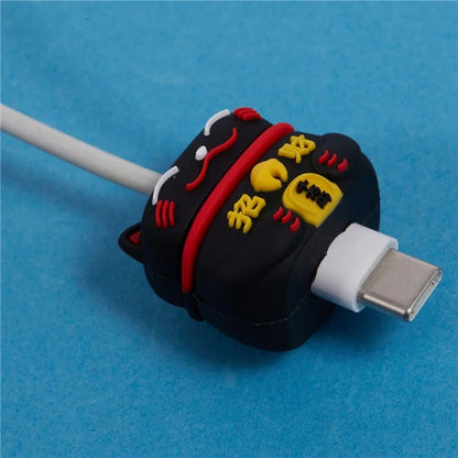 Cute Cartoon Data Cable Protector Prevent Breakage Charging Cord Saver Silicone Case