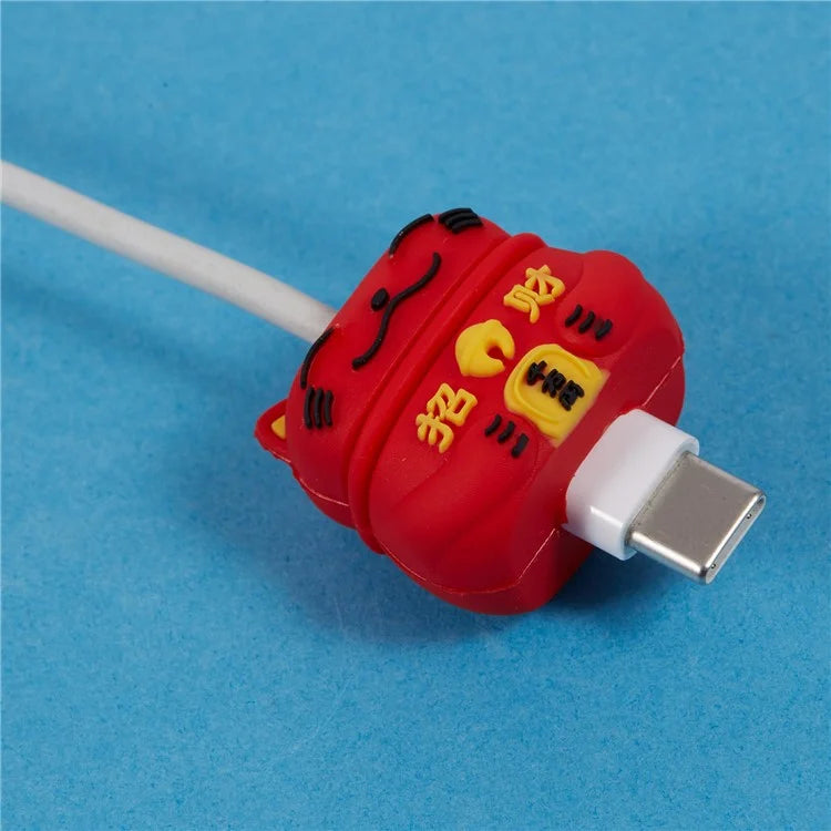 Cute Cartoon Data Cable Protector Prevent Breakage Charging Cord Saver Silicone Case