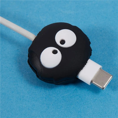 Cute Cartoon Data Cable Protector Prevent Breakage Charging Cord Saver Silicone Case