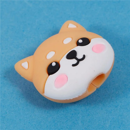 Cute Cartoon Data Cable Protector Prevent Breakage Charging Cord Saver Silicone Case