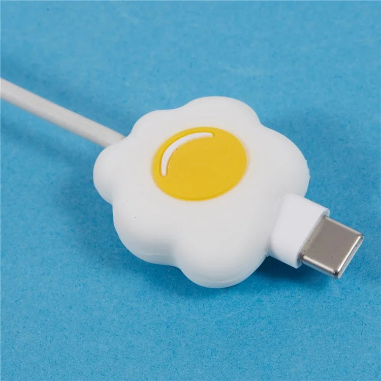 Cute Cartoon Data Cable Protector Prevent Breakage Charging Cord Saver Silicone Case